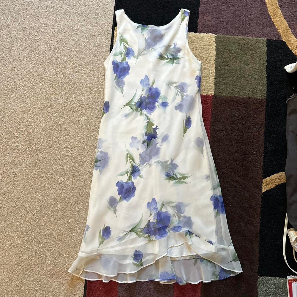 alyn paige floral asymmetrical vintage y2k summer dress flowy fairy